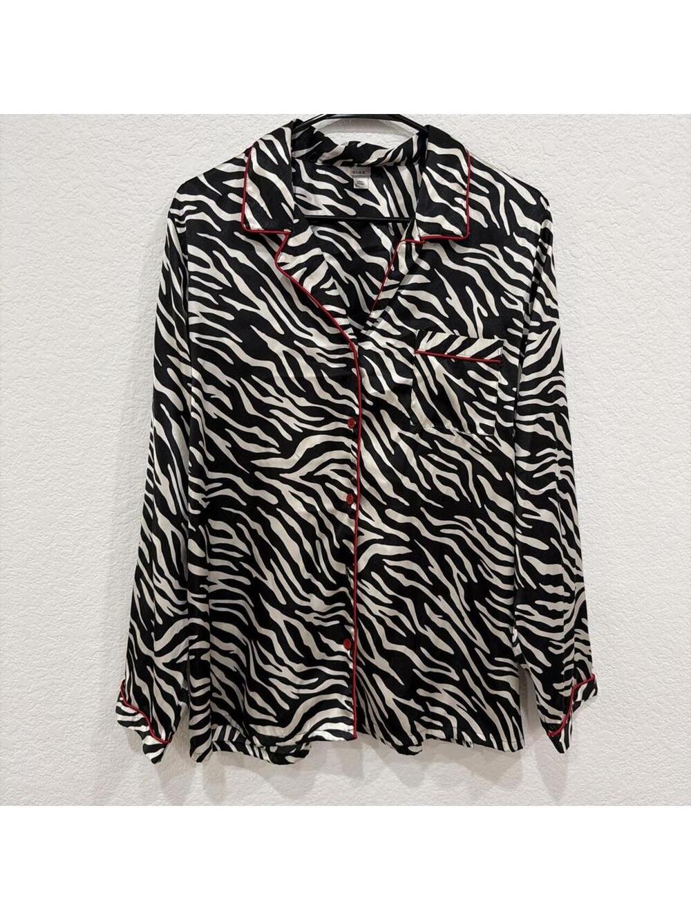 Women's Black and Multi Blous